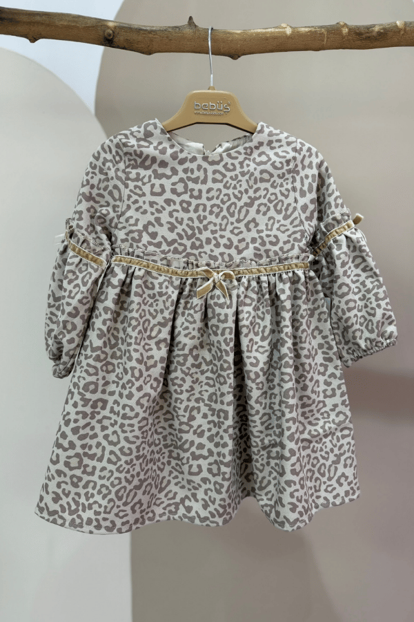 bebüş leopar elbise 