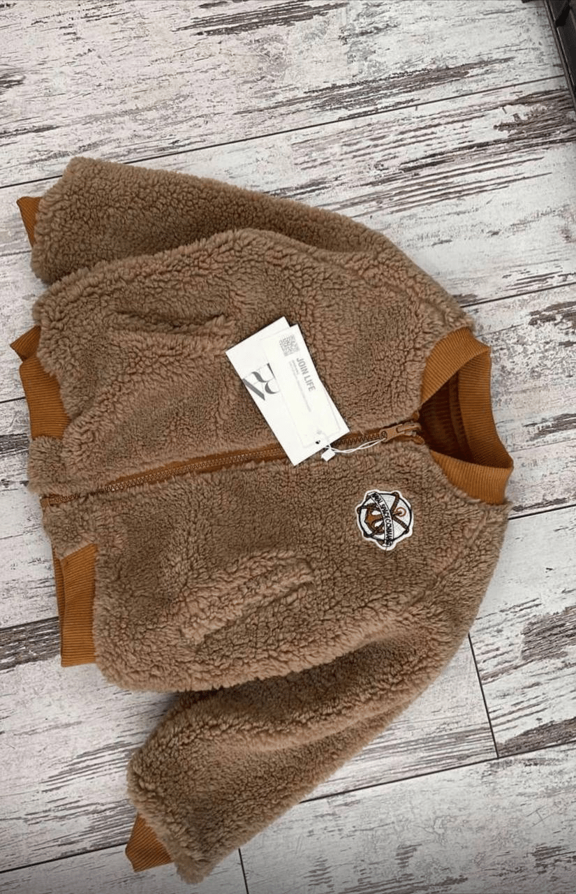 Çift Taraflı Peluş Hırka – Kadife İç Dokulu, Erkek Çocuk, 18 Ay – 6 Yaş