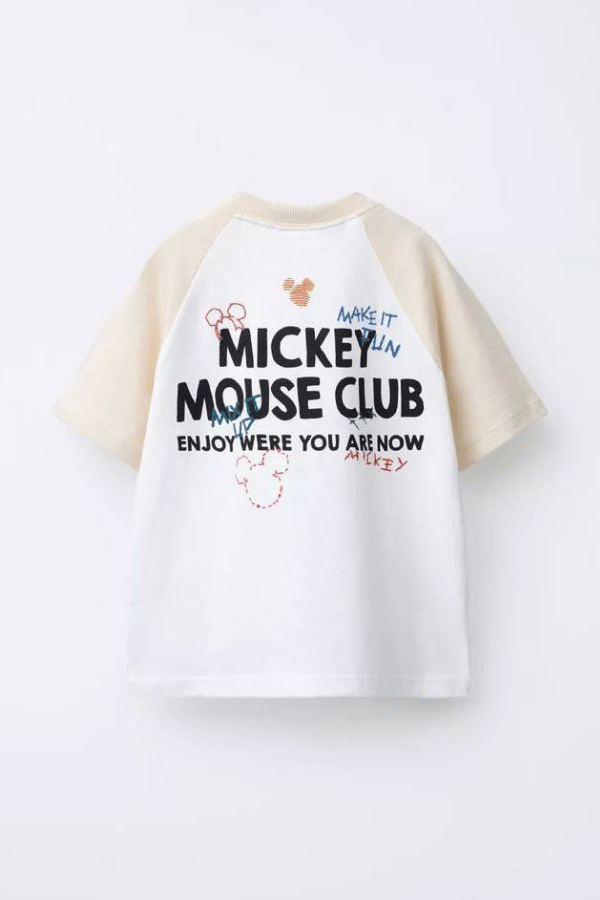 Çocuk Mickey Baskılı Tişört ve Baggy Pantolon Takım | Noblekids
