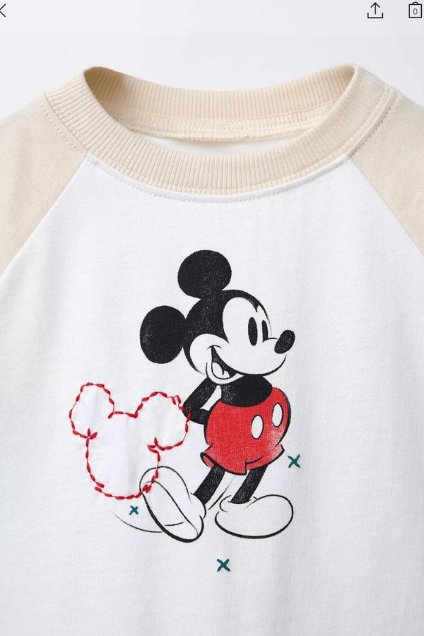 Çocuk Mickey Baskılı Tişört ve Baggy Pantolon Takım | Noblekids