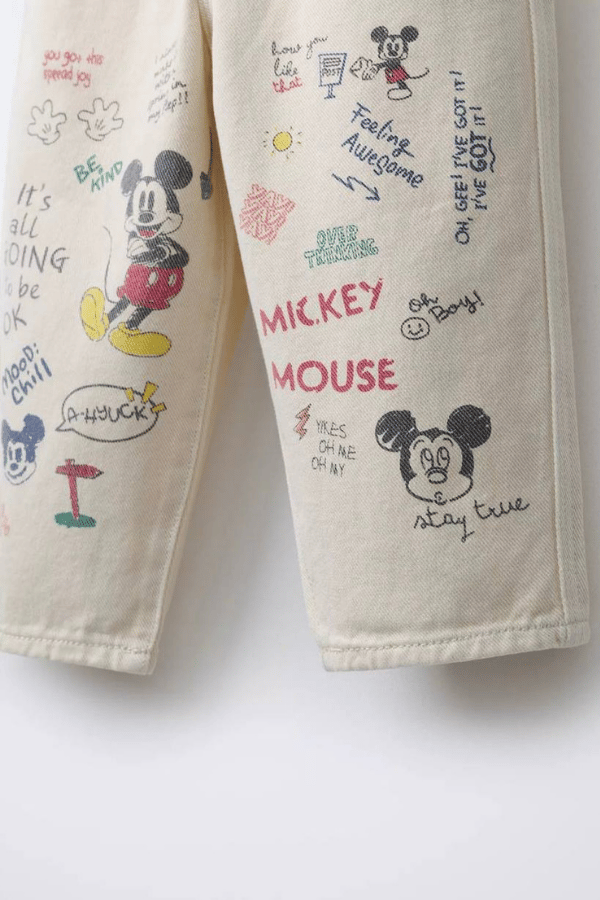 Çocuk Mickey Baskılı Tişört ve Baggy Pantolon Takım | Noblekids
