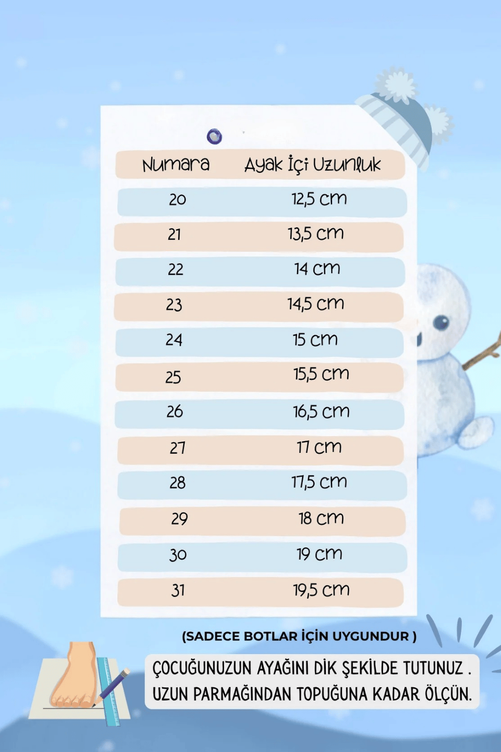 Çocuk Ortopedik Kaymaz Taban Bot Taba