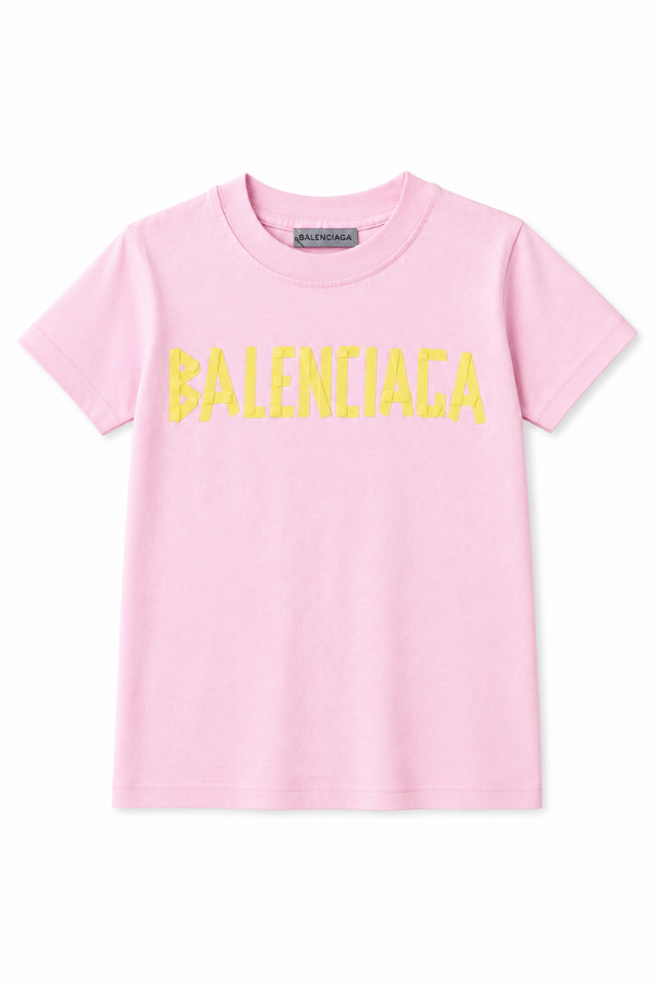 Çocuk Yazı Baskılı Tişört - Pembe