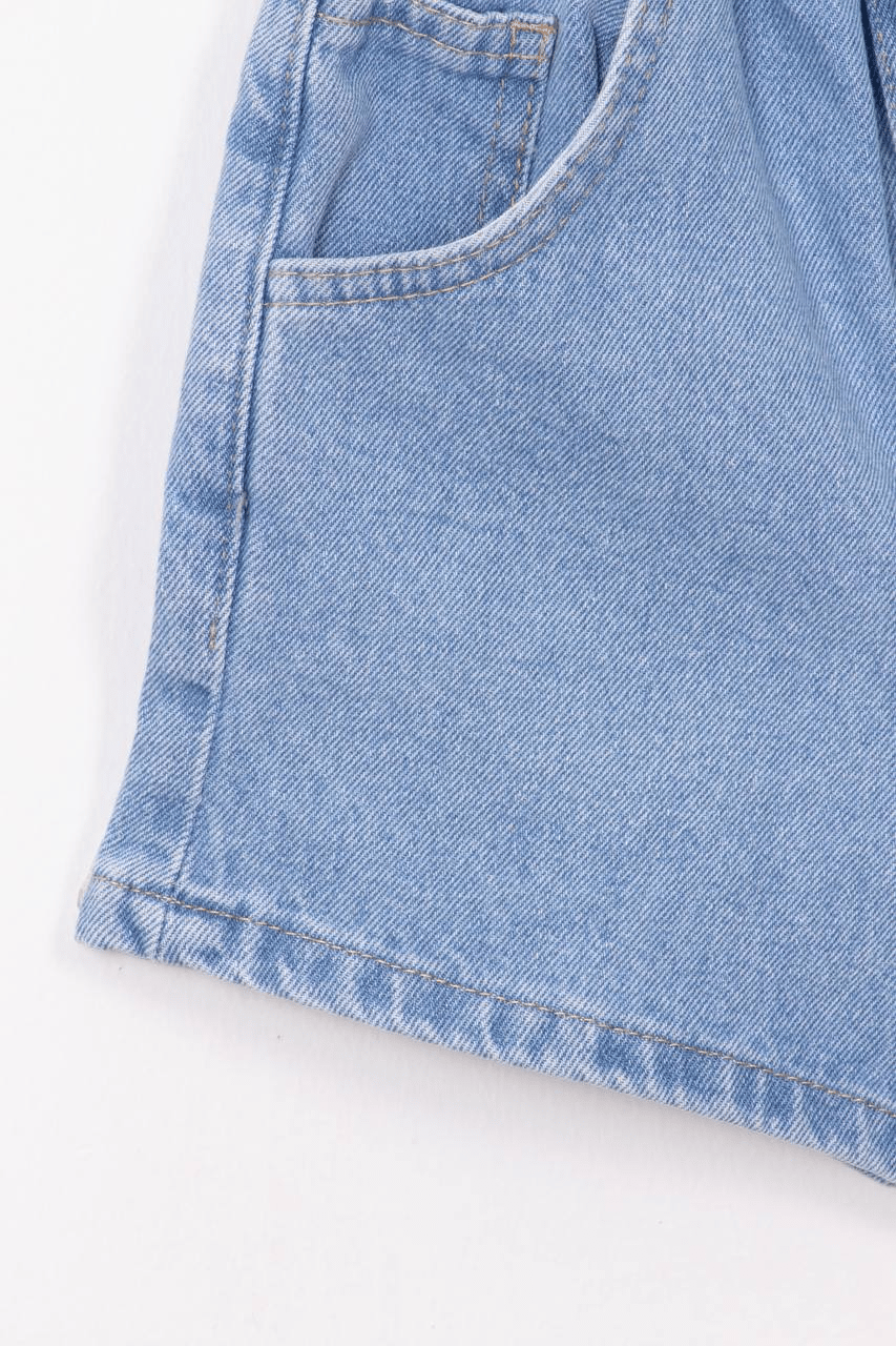 Denim Şort - Açık Mavi