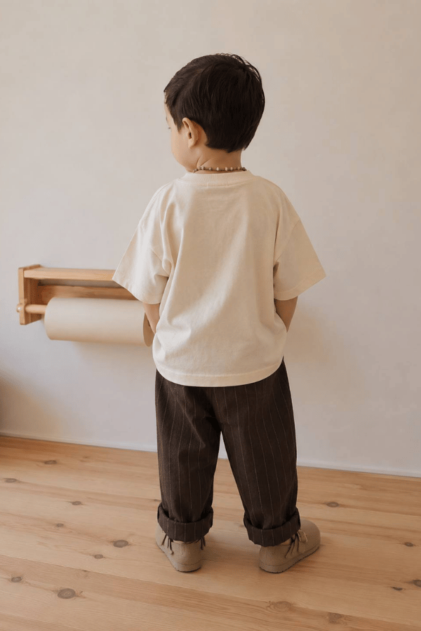 Erkek Çocuk Çizgili Pantolon Tshirt Takım