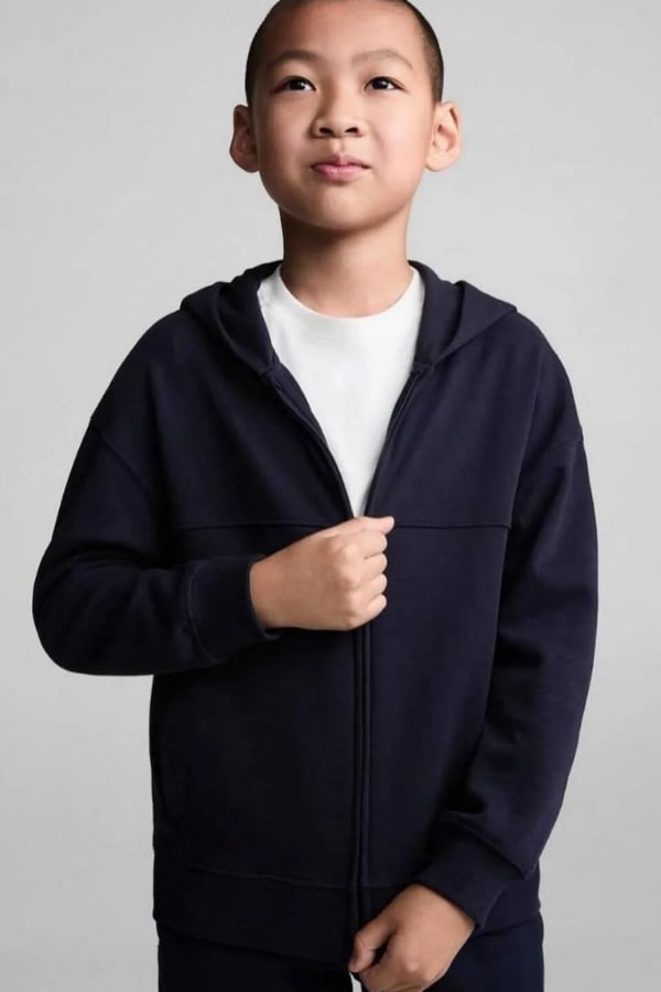 Erkek Çocuk Kapüşonlu Eşofman Takım Lacivert | Noblekids