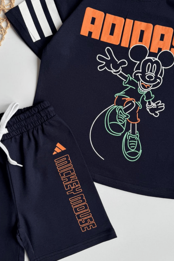 Erkek Çocuk Mickey Baskılı Eşofman Takım Lacivert