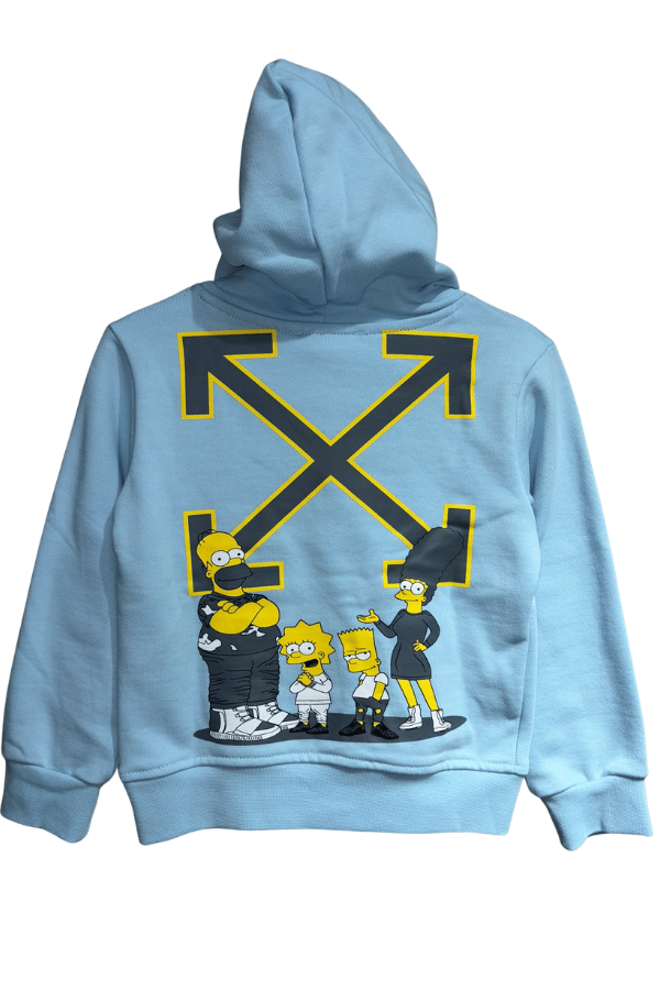 Erkek Çocuk Simpson Baskılı Eşofman Takımı Mavi | Noblekids