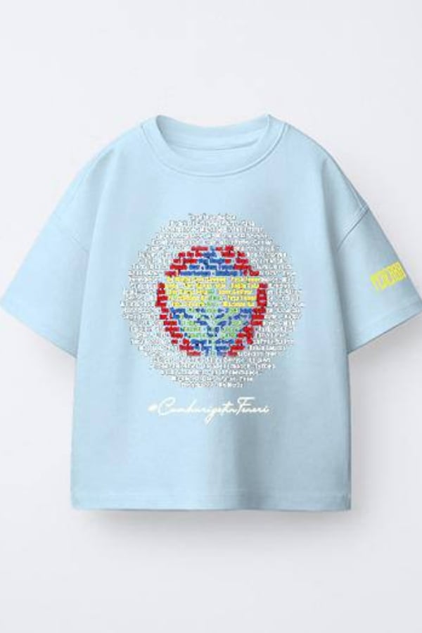 Erkek - Kız Çocuk Fenerbahçe TaraftarTshirt Mavi
