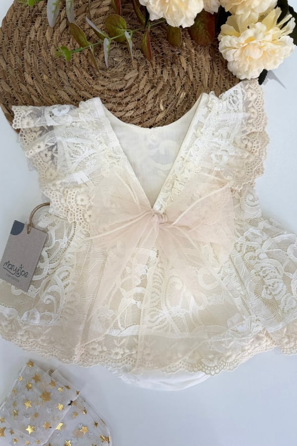 Kız Bebek Dantel Detaylı Elbise