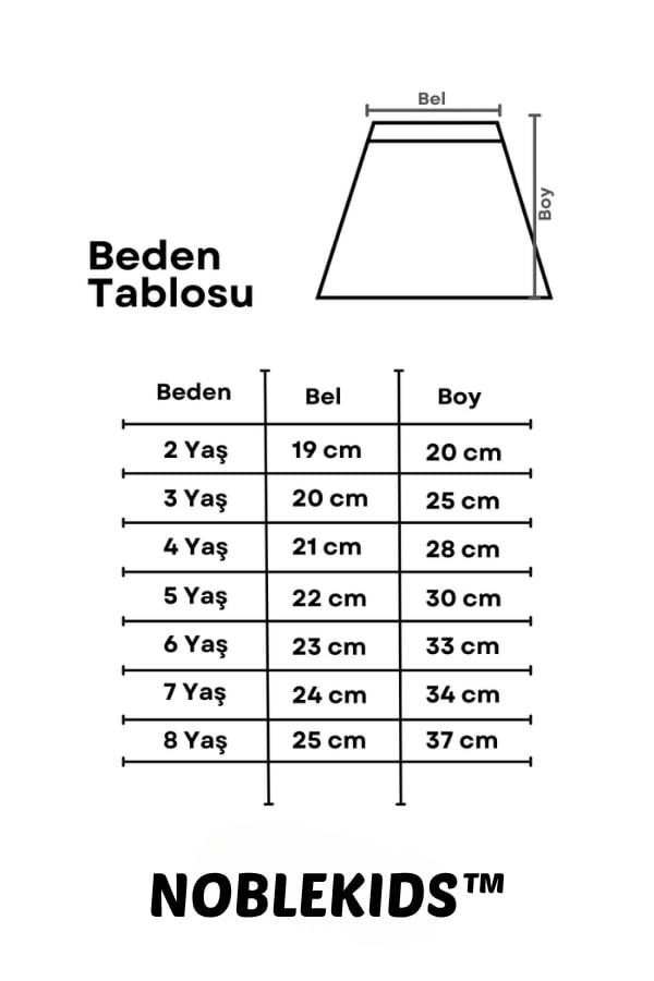 Kız Çocuk Beyaz Yıldız Baskılı Tül Etek - Pauline