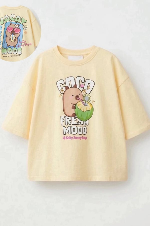 Kız Çocuk CapyBara Tshirt