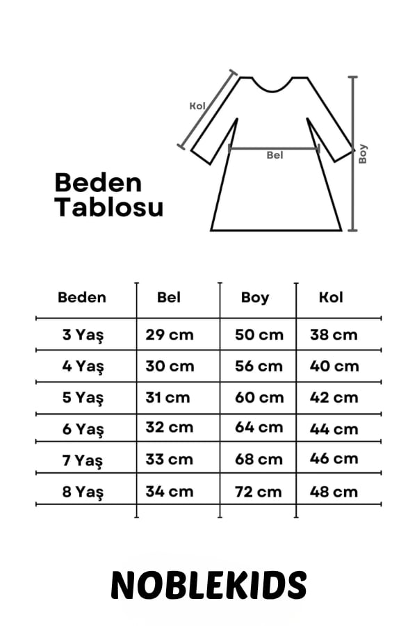 Kız Çocuk Omzu Fırfır Detaylı Yıldızlı Elbise Stella Lila | Noblekids