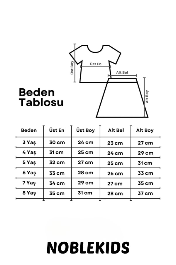 Kız Çocuk Organze Fiyonklu İkili Takım Gale Siyah | Noblekids