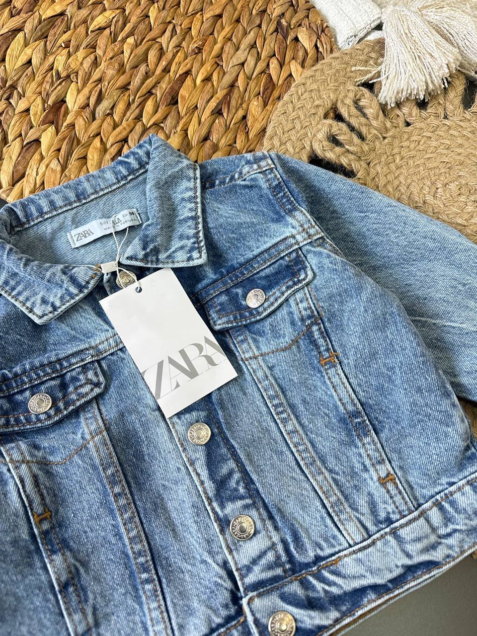 Klasik Mavi Denim Ceket – Unisex, 18 Ay – 6 Yaş