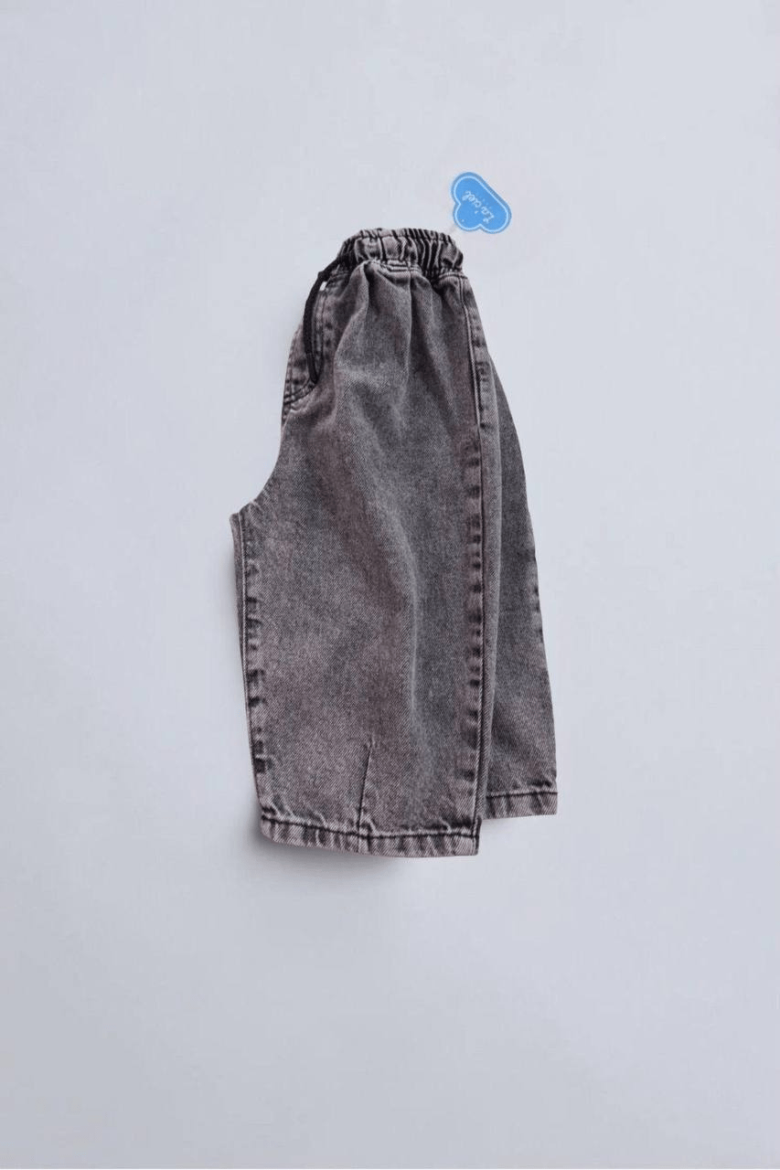 La Ciel Paris Balon Denim Pantolon - Füme