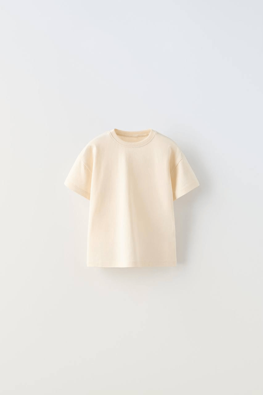 La Ciel Paris Basic Tişört – Krem