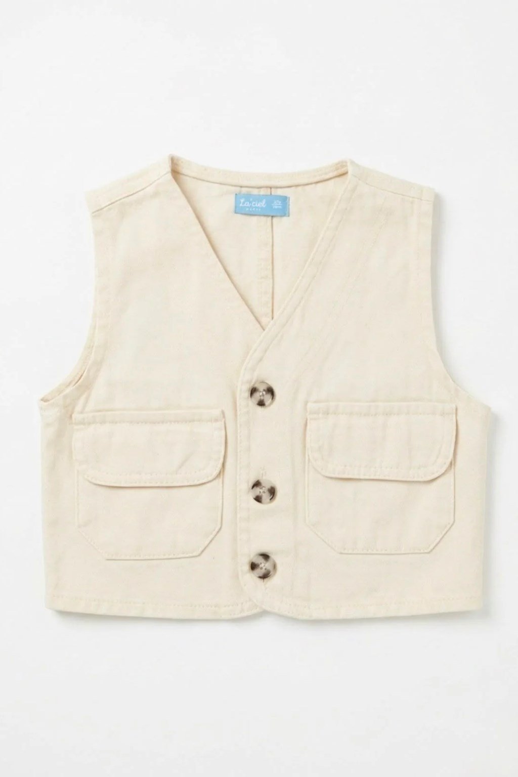 La Ciel Paris Denim Yelek Bej