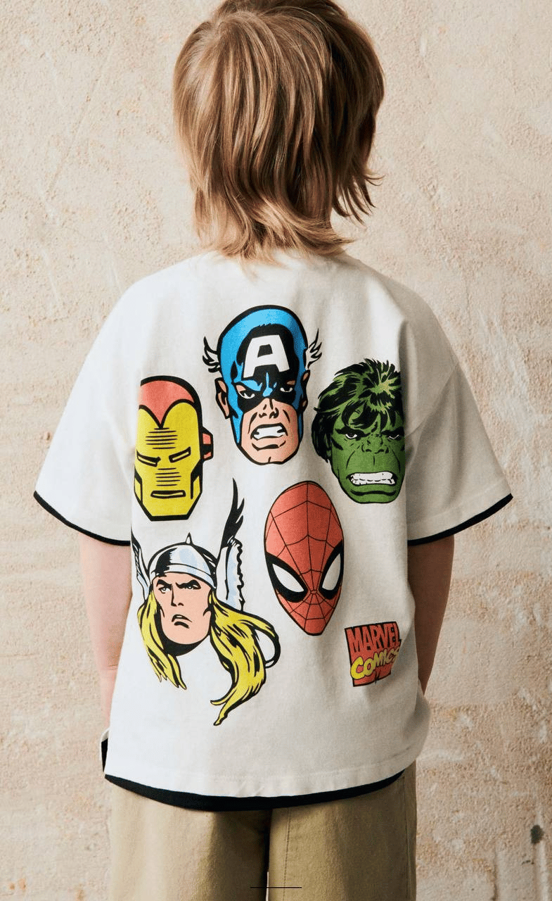 Marvel Comics 2’li Takım (Beyaz-Siyah)