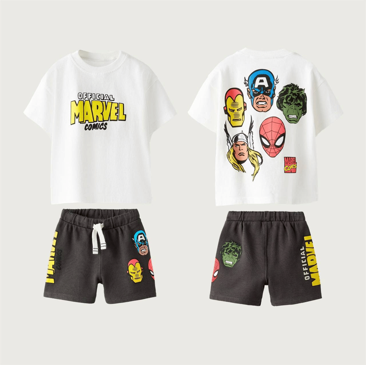 Marvel Comics 2’li Takım (Beyaz-Siyah)
