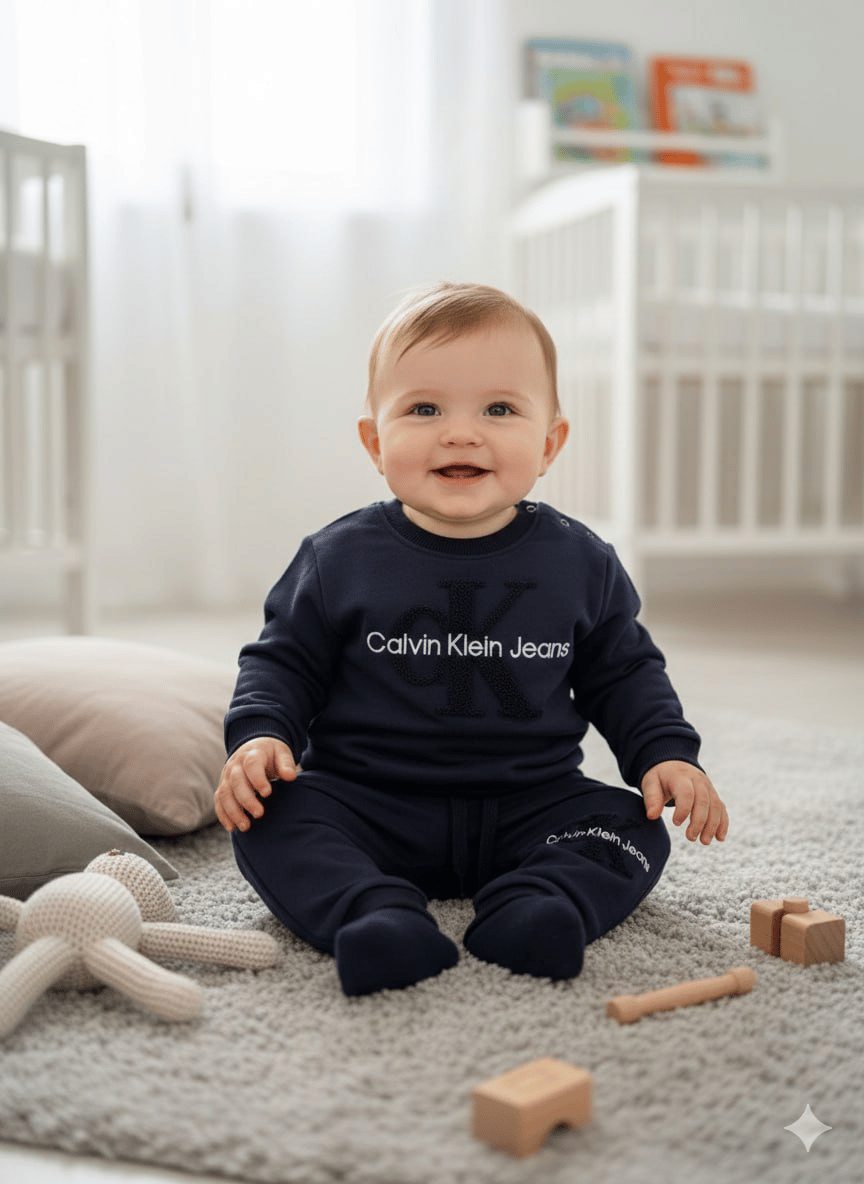 Nakış Logolu Pamuklu Takım – Bebek & Küçük Çocuk, 9 Ay – 4 Yaş