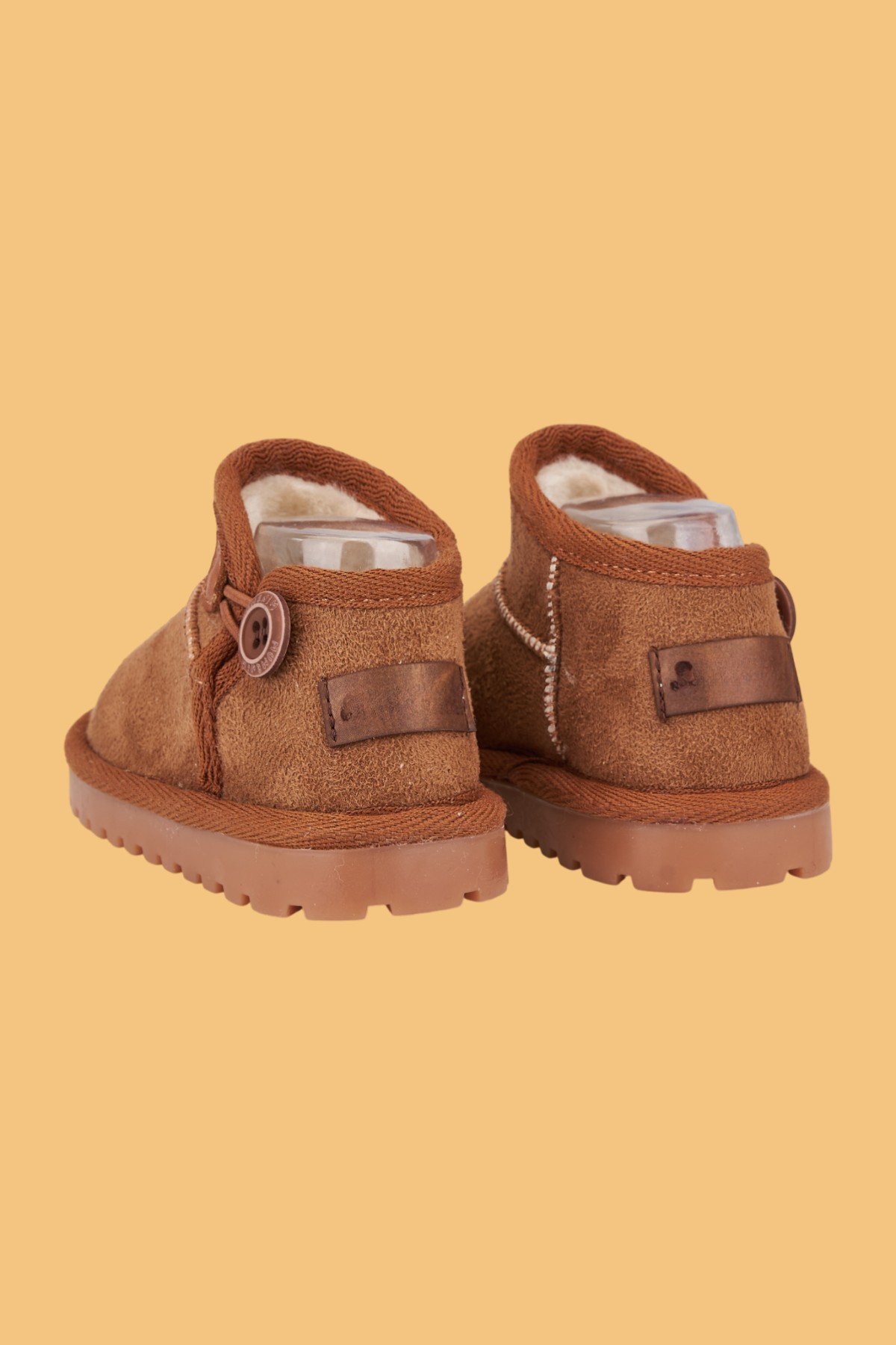 Süet Çocuk Botu Taba – Unisex, Ortopedik Kaymaz Taban