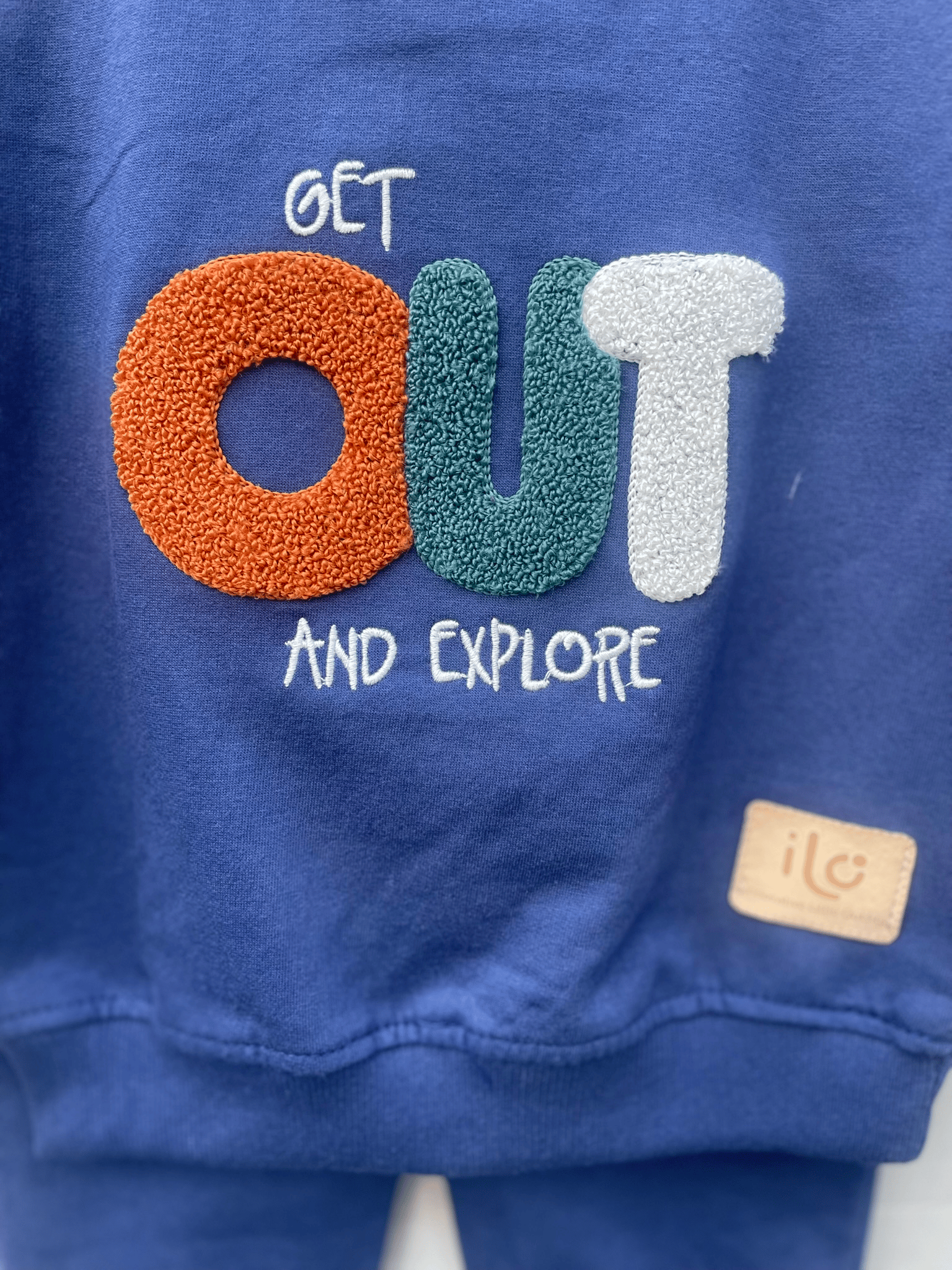Süzene Nakışlı Lacivert Çocuk Takımı – Sweatshirt & Jogger Alt, 2–5 Yaş