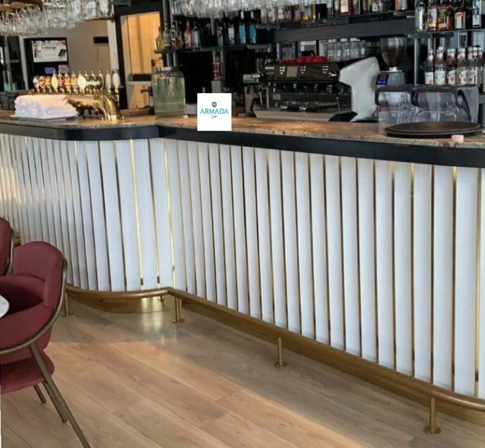 Armada Çini 10X100 Bar Önü Krem Çini Seramik