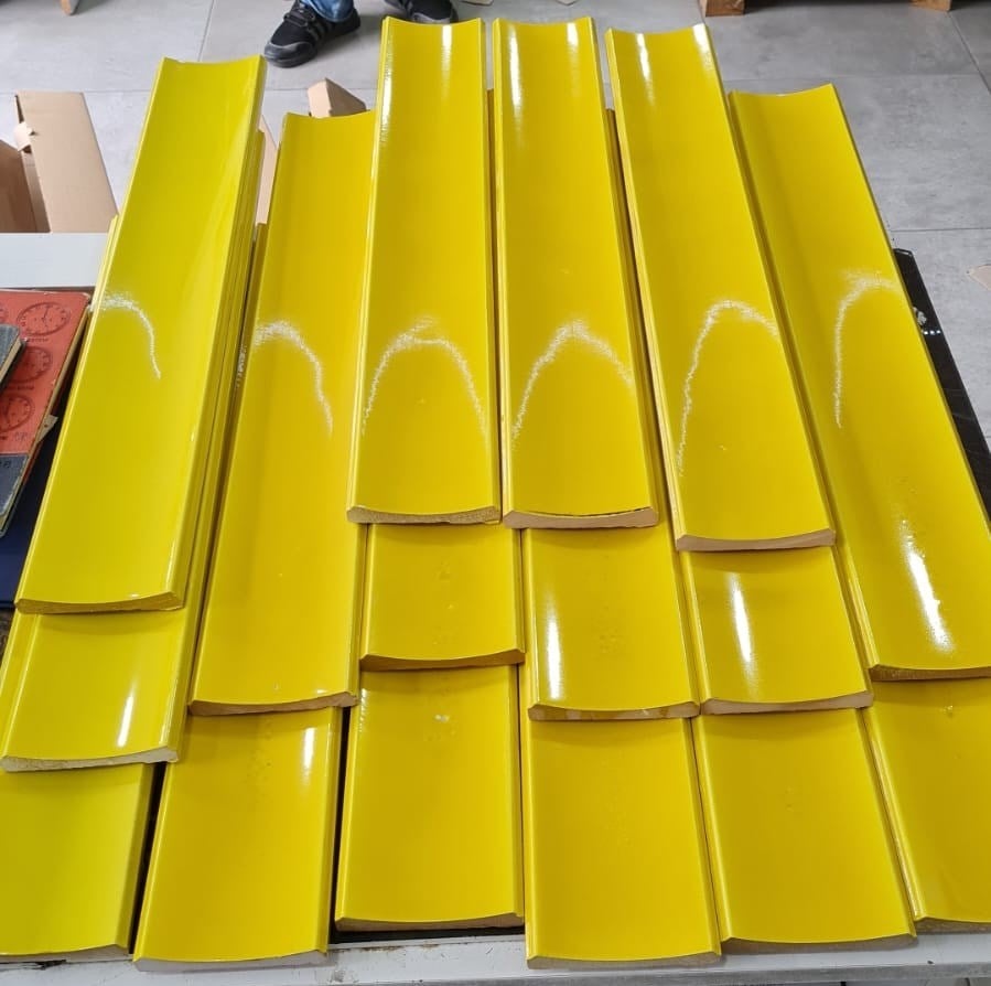 Armada Çini 10X100 Bar Önü Sarı Çini Seramik