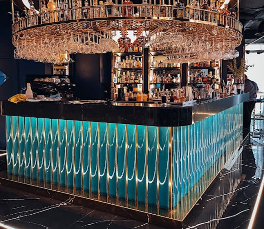 Armada Çini 10X100 Bar Önü Turkuaz Çini Seramik