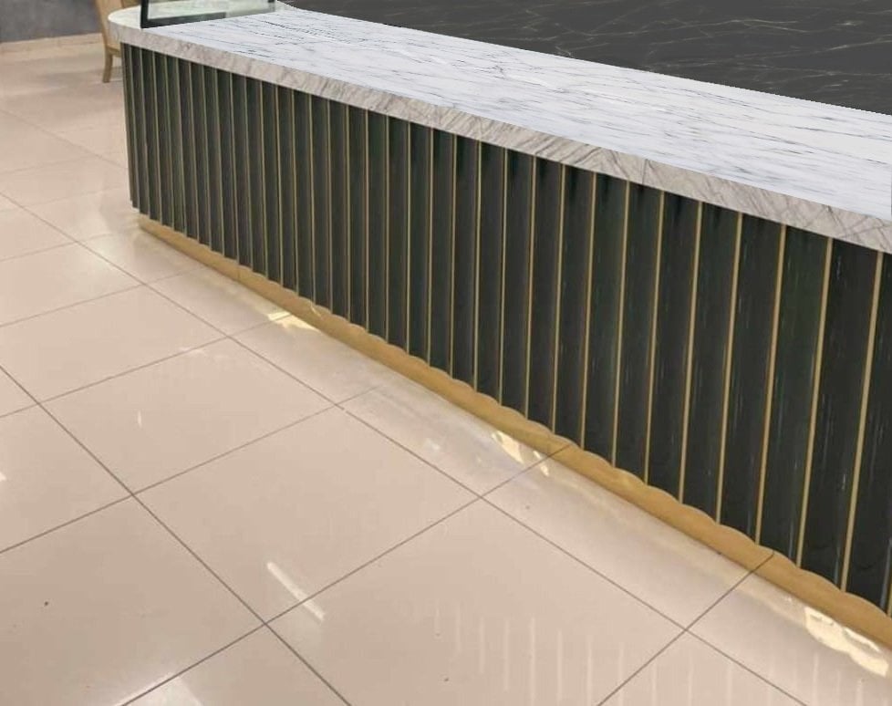 Armada Çini 10X101 Bar Önü Metal Antrasit Çini Seramik