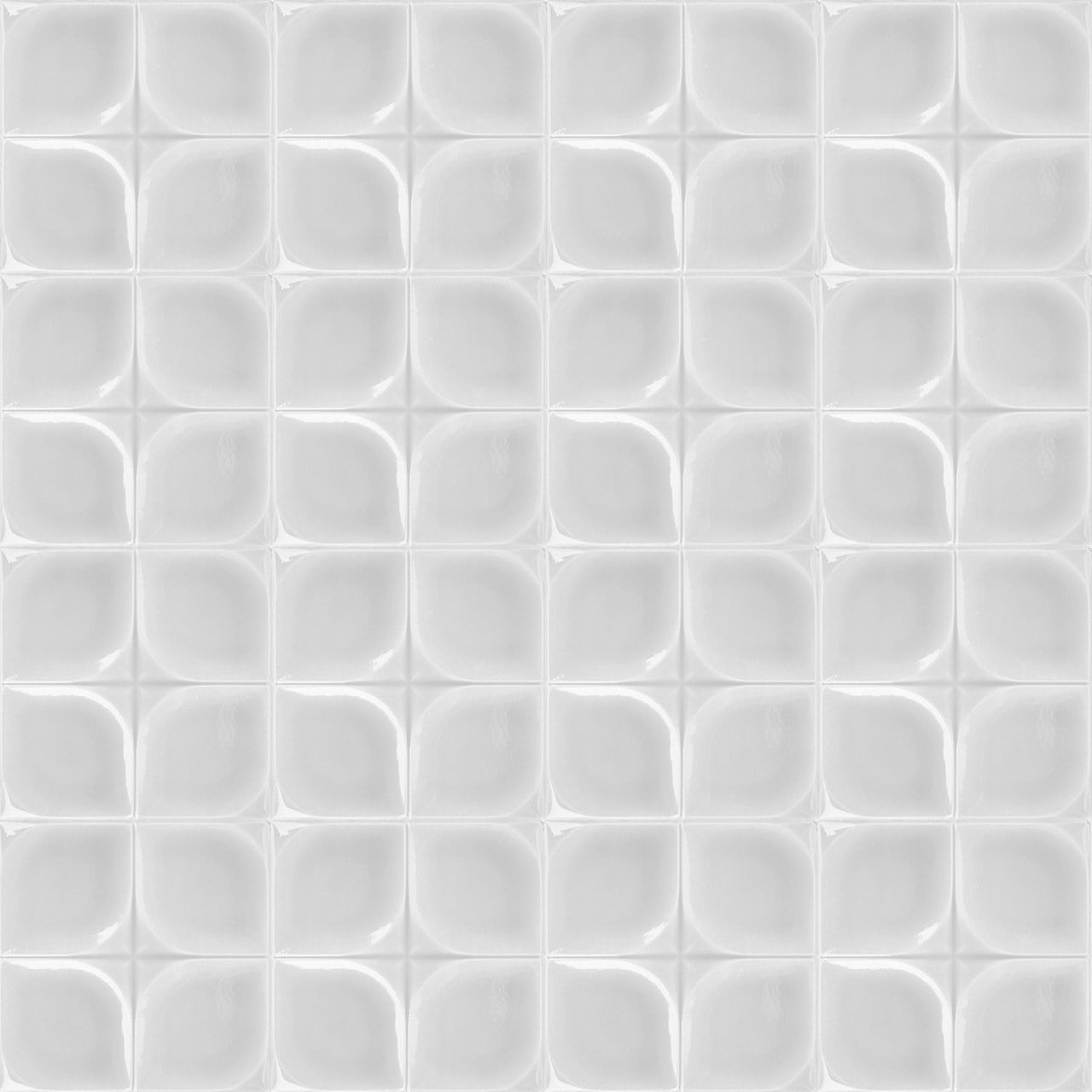 Armada Çini 12,5x12,5 Cm Defakto Beyaz Seramik Karo