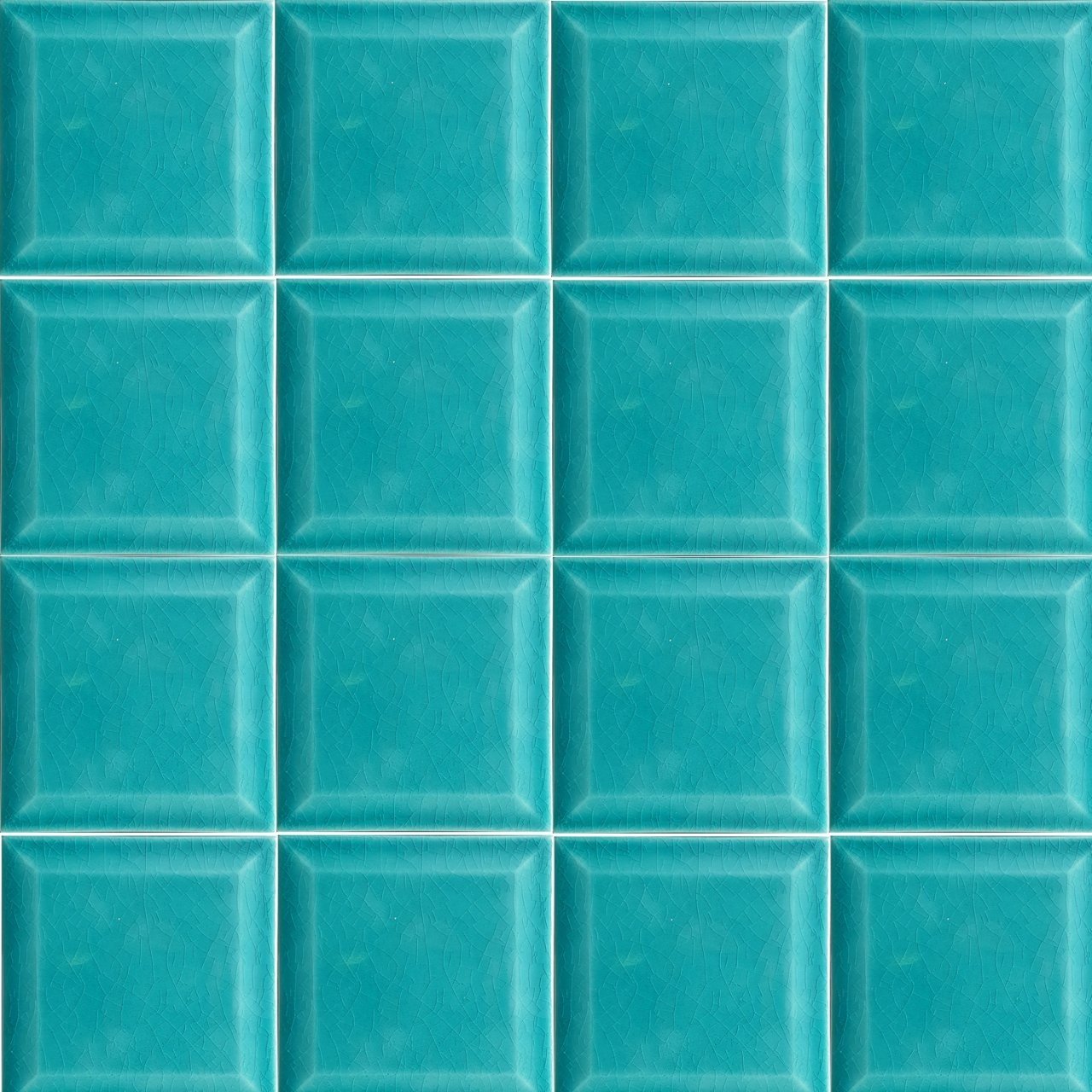 Armada Çini 12,5x12,5 Cm Metro Turkuaz Çini Seramik Karo