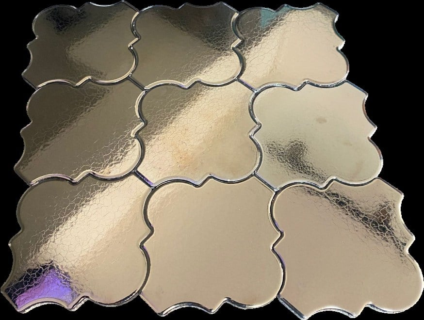 Armada Çini 12x12 Ottoman Düz Arabesk Bronz Çini