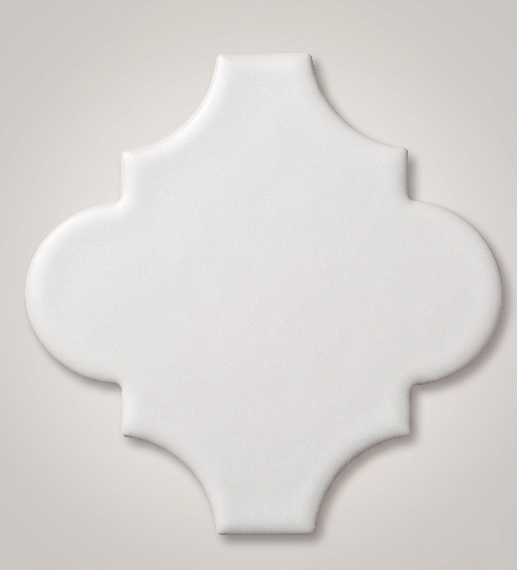 Armada Çini 12x12 Ottoman Düz Arabesk Beyaz Çini