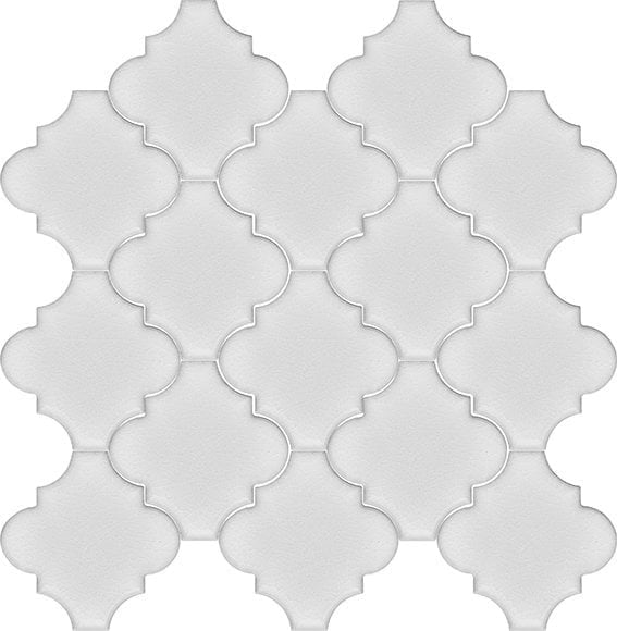 Armada Çini 12x12 Ottoman Düz Arabesk Beyaz Çini