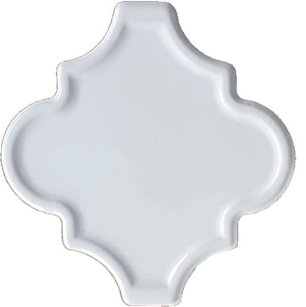 Armada Çini 12x12 Ottoman Rölyefli Arabesk Beyaz Çini