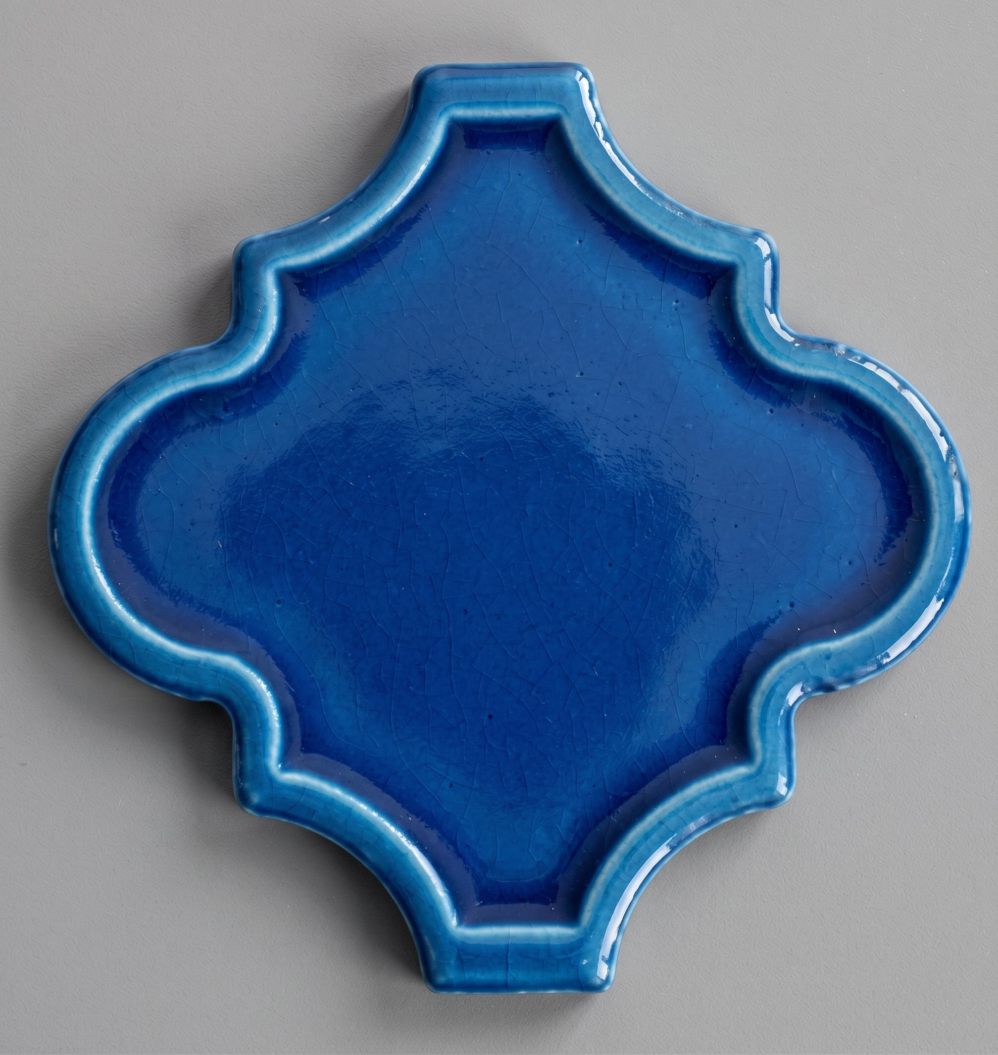 Armada Çini 12x12 Ottoman Rölyefli Petrol Mavisi Çini