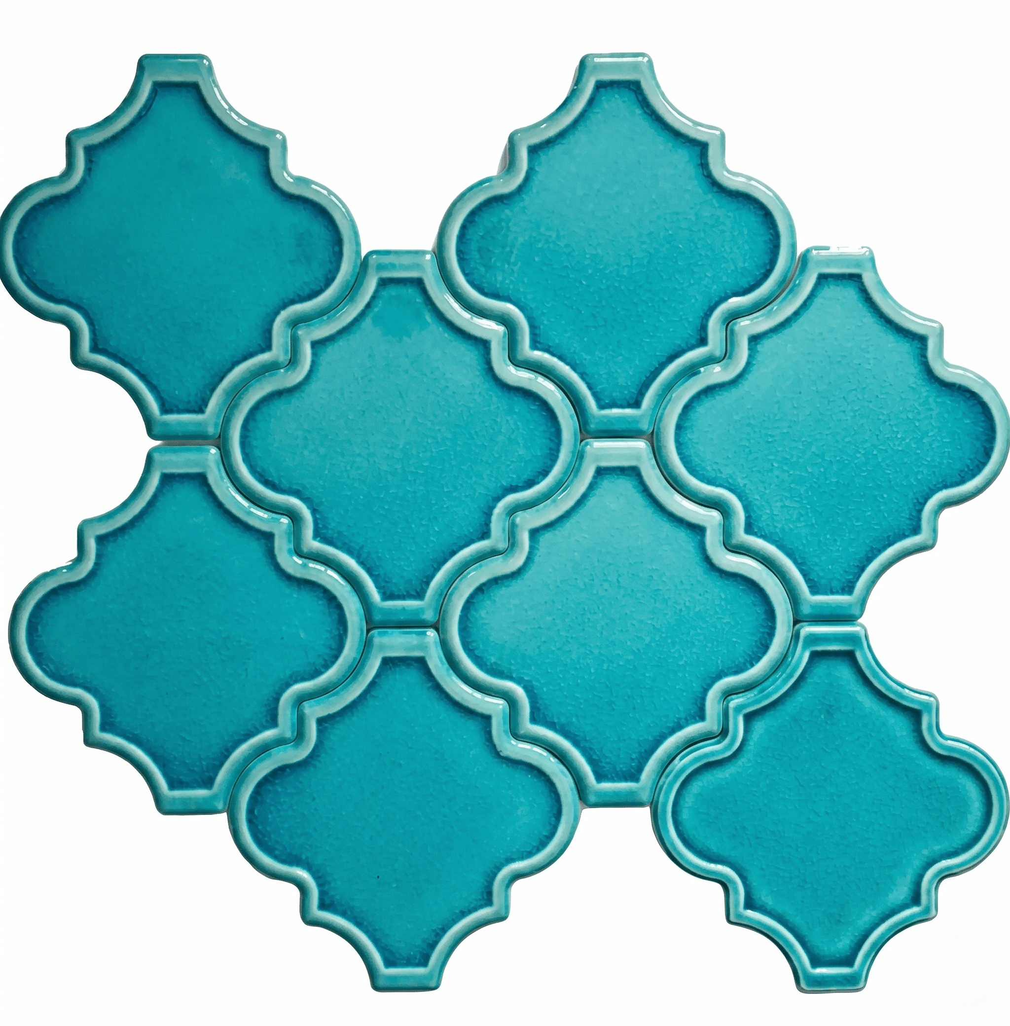 Armada Çini 12x12 Ottoman Rölyefli Turkuaz Çini