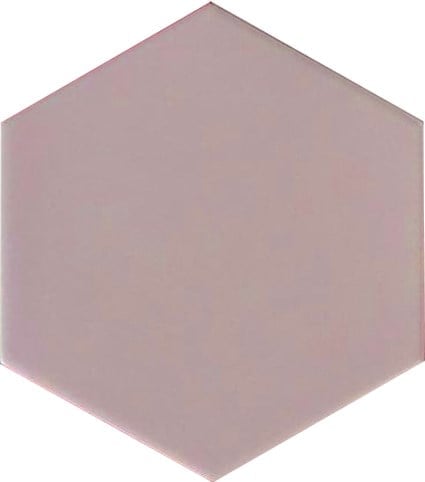 Armada Çini 15x17 Cm Düz Açık Pembe Altıgen Seramik 