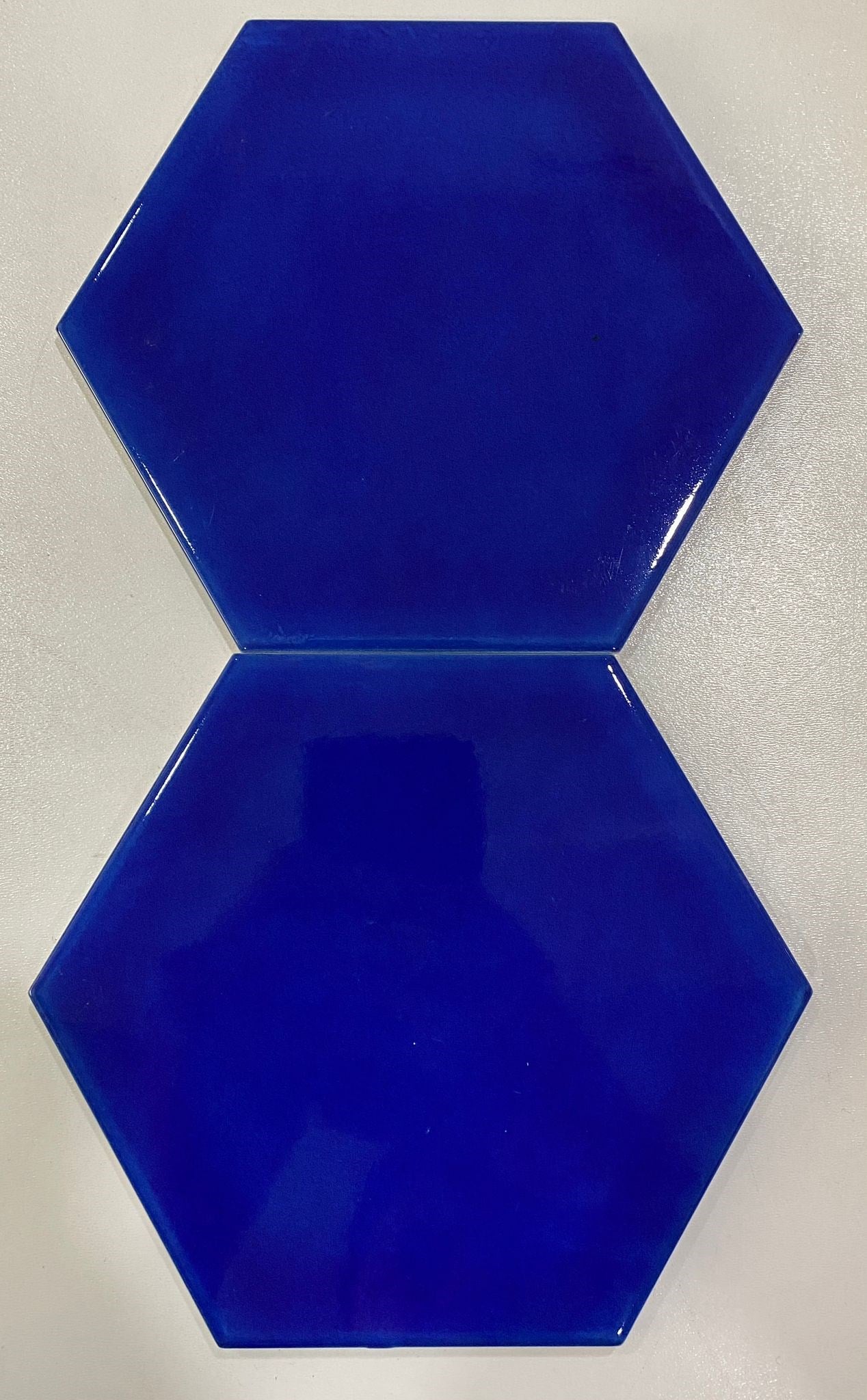 Armada Çini 15x17 Cm Düz Kobalt Altıgen Seramik
