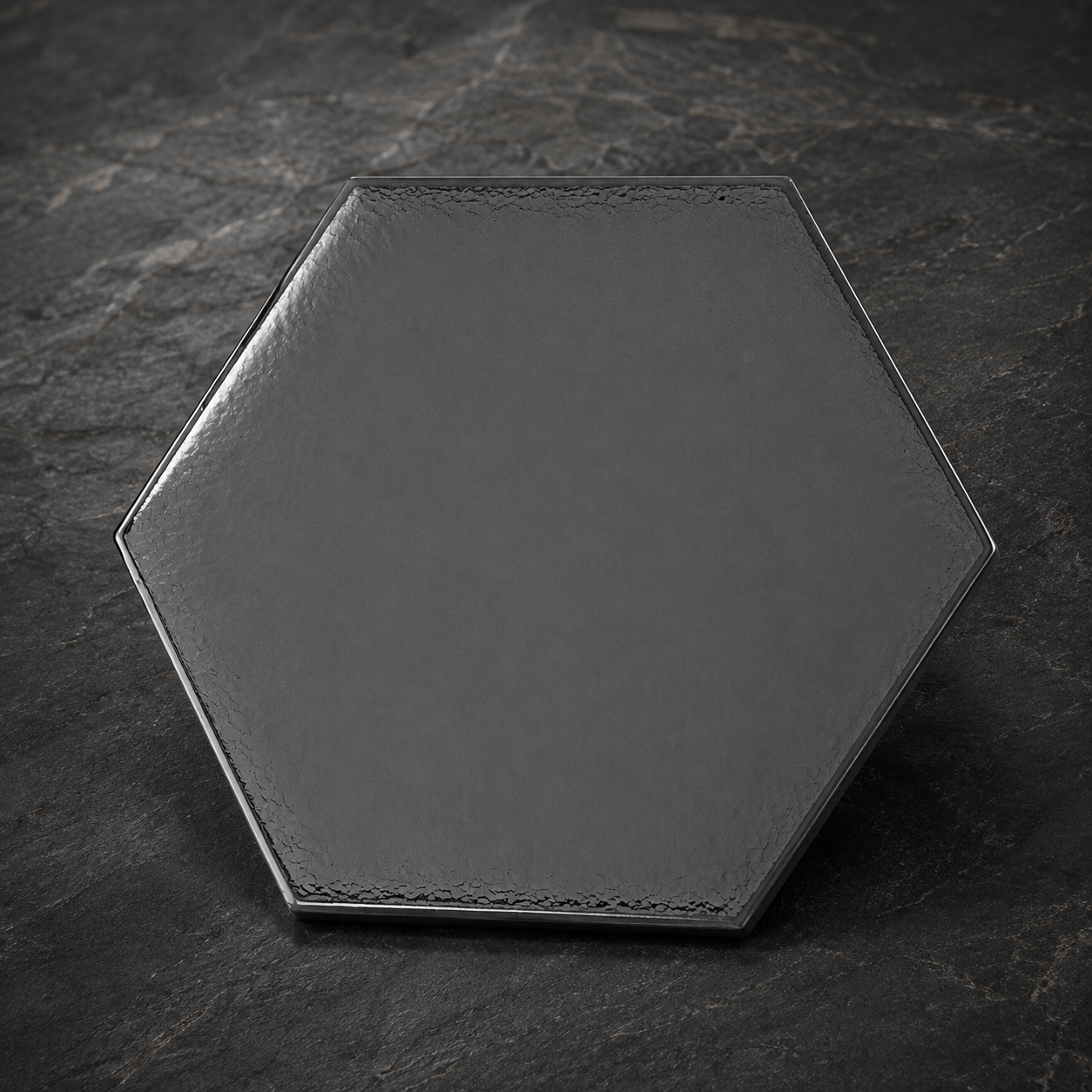 Armada Çini 15x17 Cm Düz Mat metalik Altıgen Seramik 