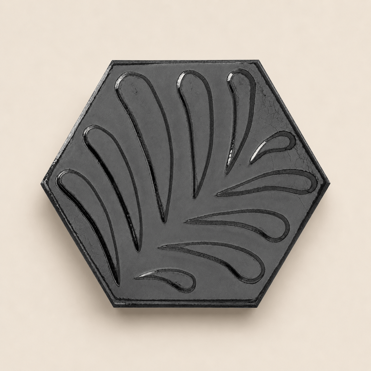 Armada Çini 15x17 Cm Yaprak Mat metalik Altıgen Seramik karo 