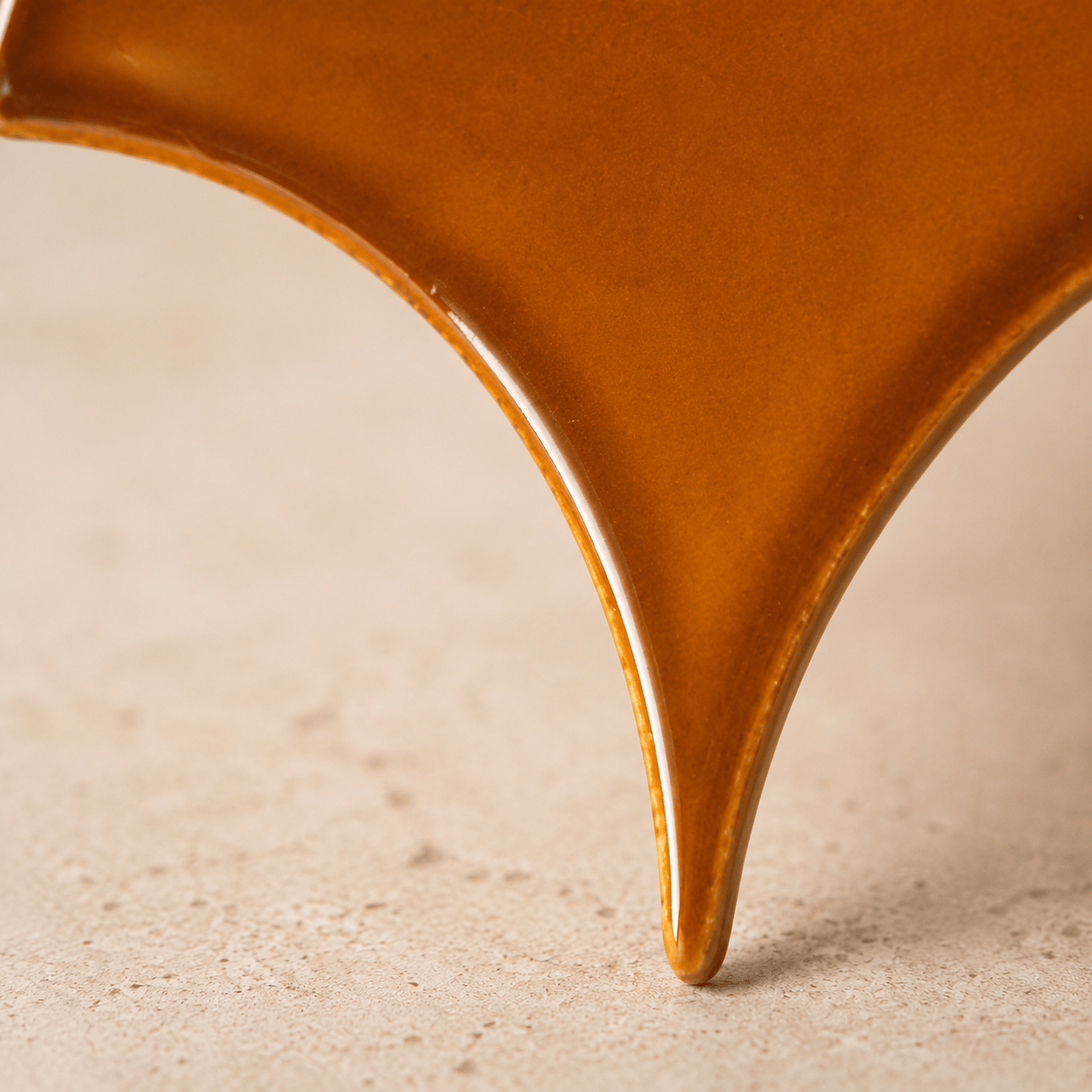 Armada Çini 17x17 cm Karamel Balık Pulu Seramik