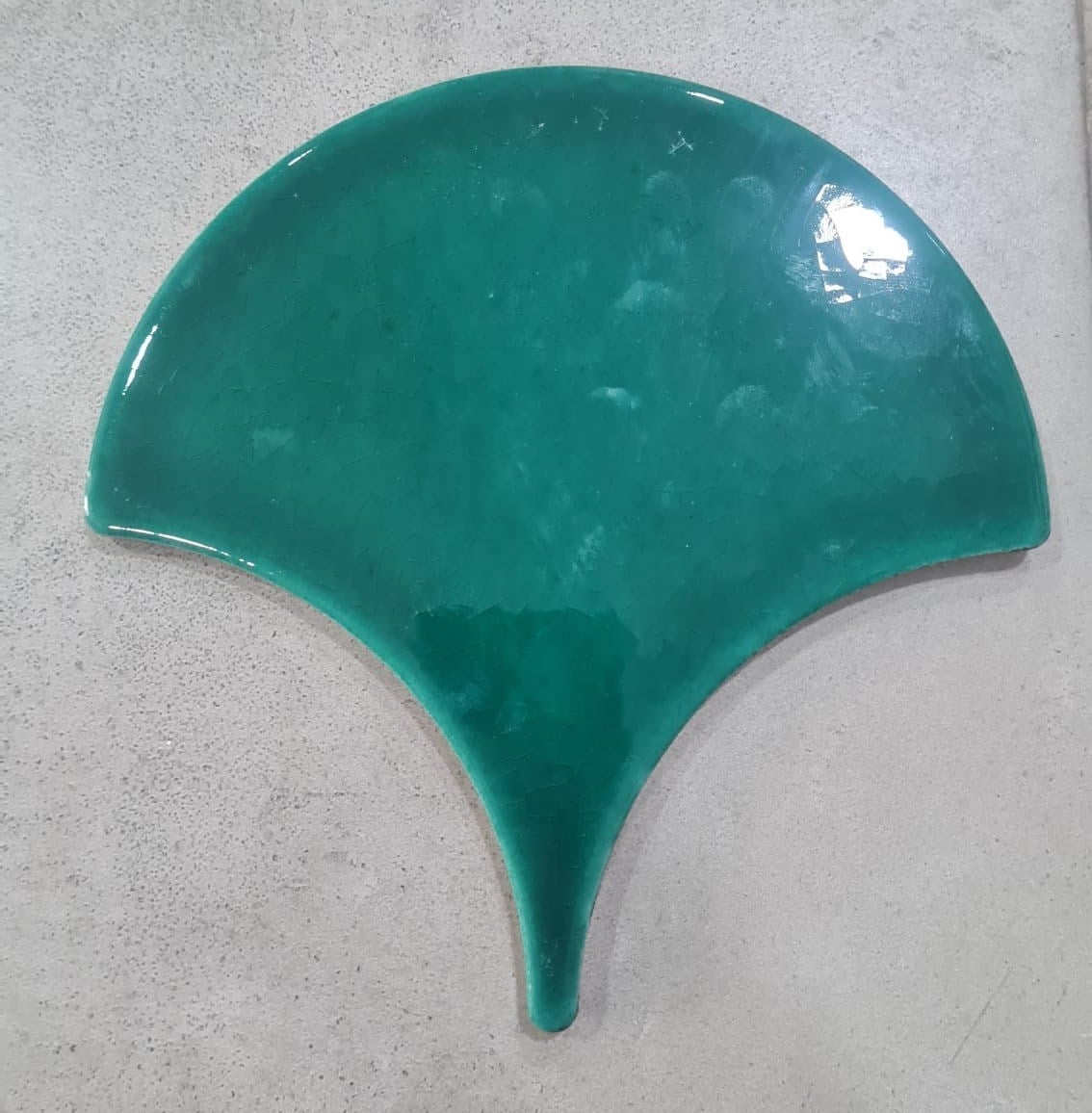 Armada Çini 17x17 cm Koyu Yeşil Balık Pulu Seramik