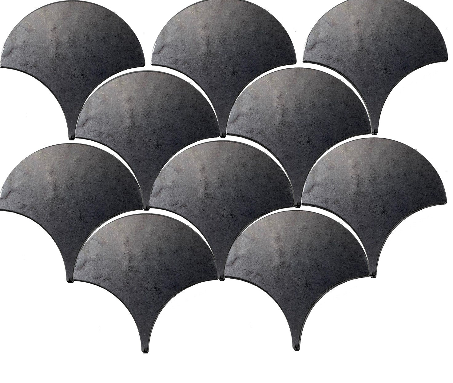 Armada Çini 17x17 cm Mat Metalik Balık Pulu Seramik 