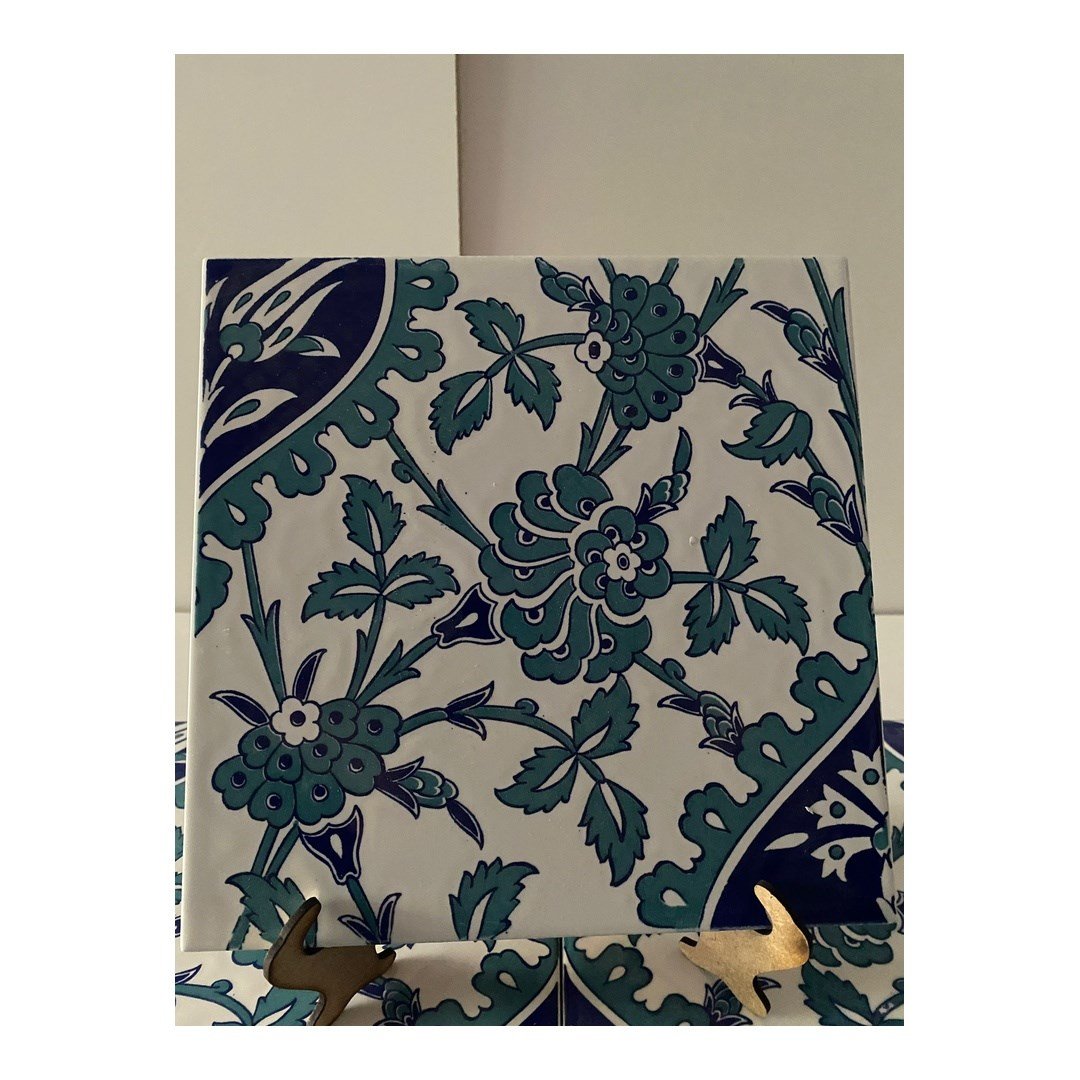 Armada Çini 20x20 Cm Ac 42 İznik Desen Kütahya Çini Karo