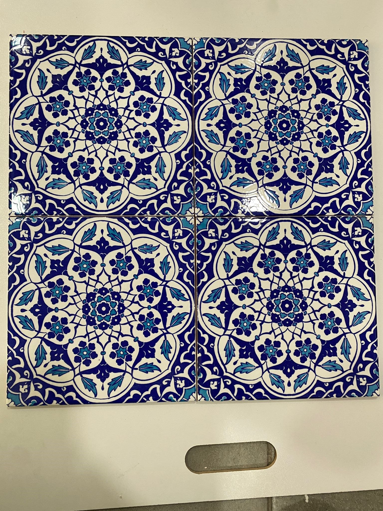 Armada Çini 20x20 Cm Ac 92 Osmanlı Mavi Beyaz Kütahya Çini Karo