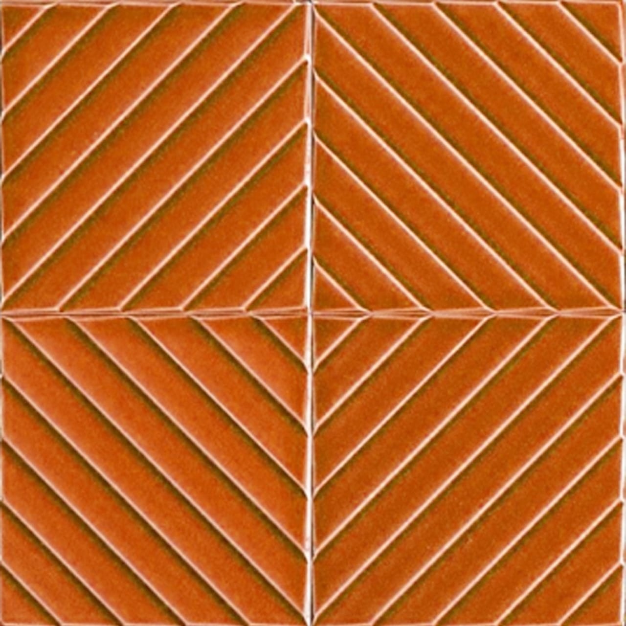 Armada Çini 20x20 Cm Linea Karamel Modern Desenli Çini Seramik Karo