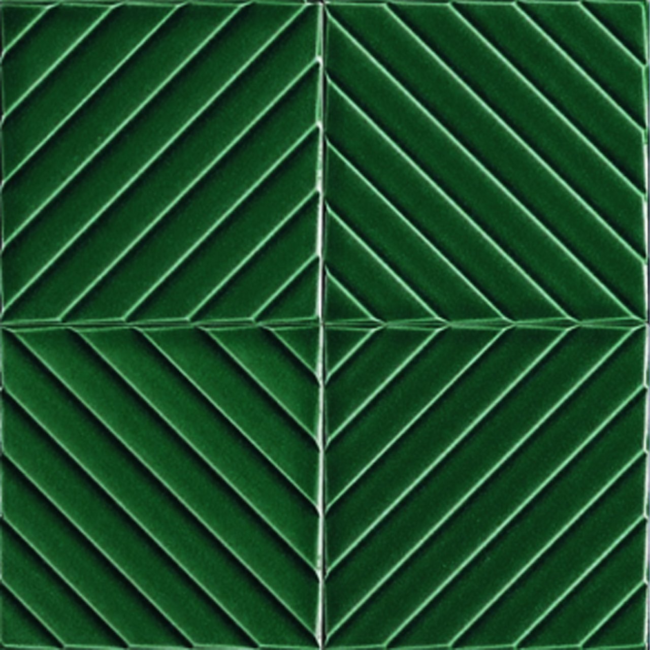 Armada Çini 20x20 Cm Linea Yeşil Modern Desenli Çini Seramik Karo